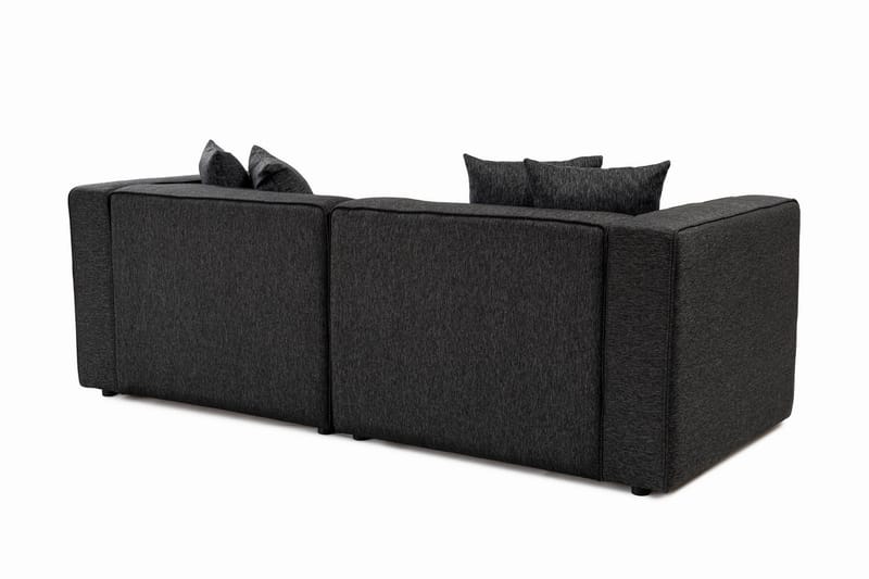 Abbas 4-sits Soffa med Divan - Antracit - Möbler - Soffa - Divansoffor & schäslongsoffa