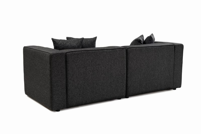 Abbas 4-sits Soffa med Divan - Antracit - Möbler - Soffa - Divansoffor & schäslongsoffa