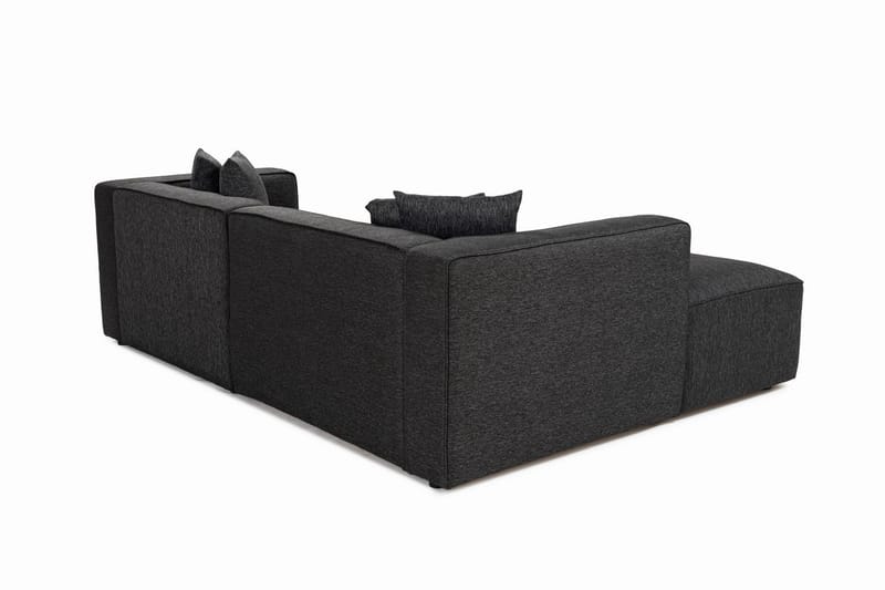 Abbas 4-sits Soffa med Divan - Antracit - Möbler - Soffa - Divansoffor & schäslongsoffa