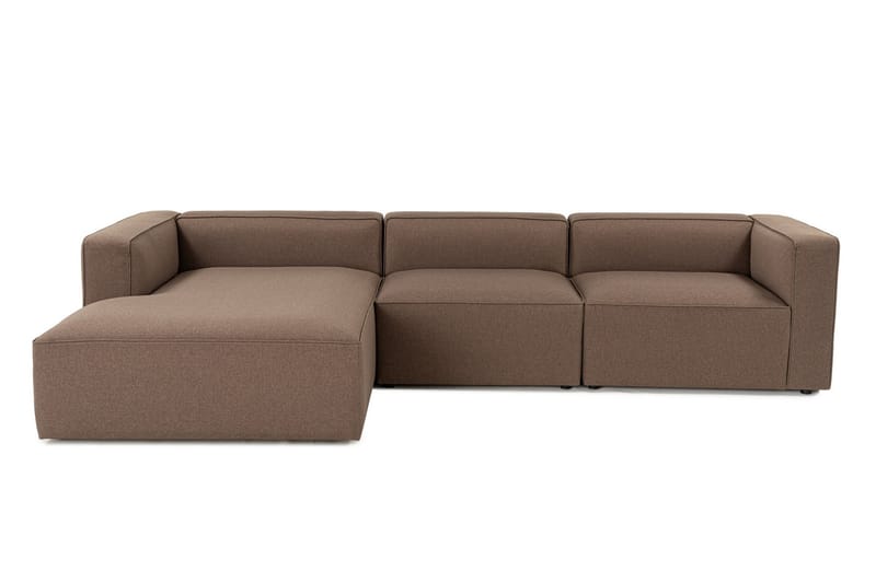 Abbas 4-sits Soffa med Divan - Brun - Möbler - Soffa - Divansoffor & schäslongsoffa