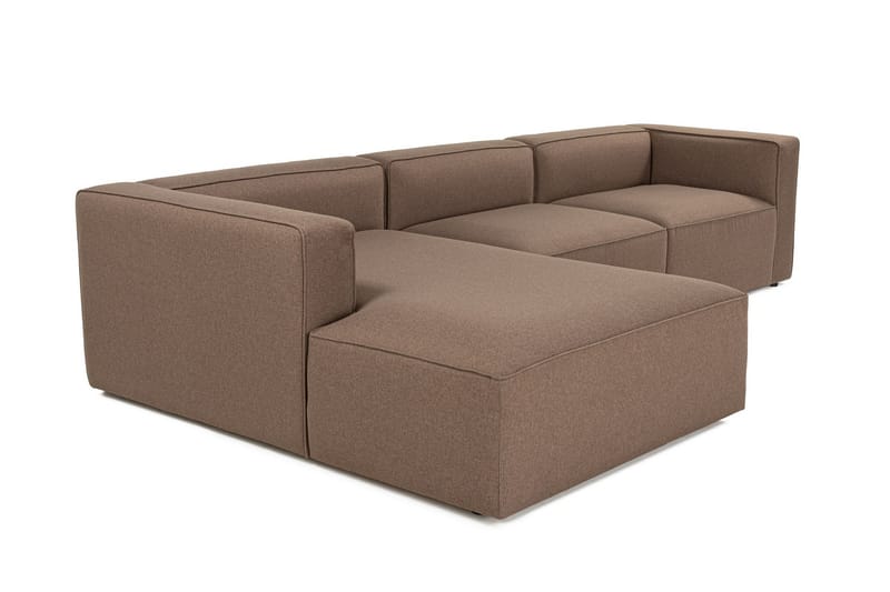 Abbas 4-sits Soffa med Divan - Brun - Möbler - Soffa - Divansoffor & schäslongsoffa