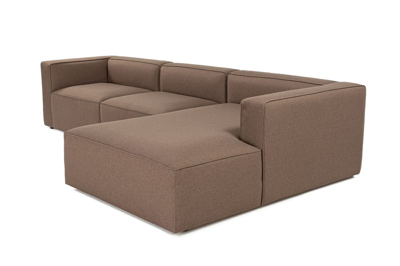 Abbas 4-sits Soffa med Divan - Brun - Möbler - Soffa - Divansoffor & schäslongsoffa