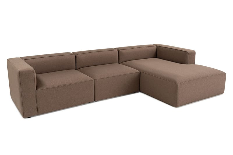 Abbas 4-sits Soffa med Divan - Brun - Möbler - Soffa - Divansoffor & schäslongsoffa