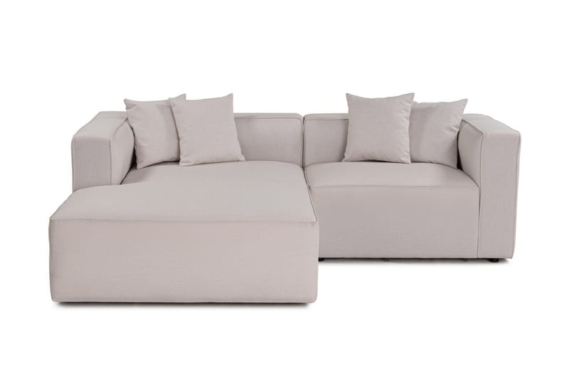 Abbas 4-sits Soffa med Divan - Ecru - Möbler - Soffa - Divansoffor & schäslongsoffa