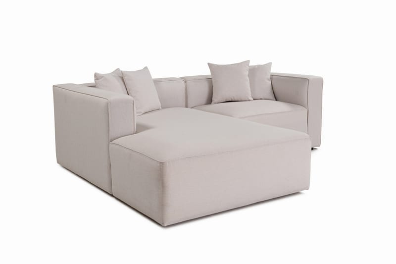 Abbas 4-sits Soffa med Divan - Ecru - Möbler - Soffa - Divansoffor & schäslongsoffa