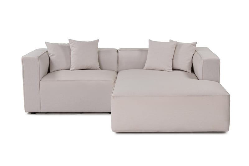 Abbas 4-sits Soffa med Divan - Ecru - Möbler - Soffa - Divansoffor & schäslongsoffa