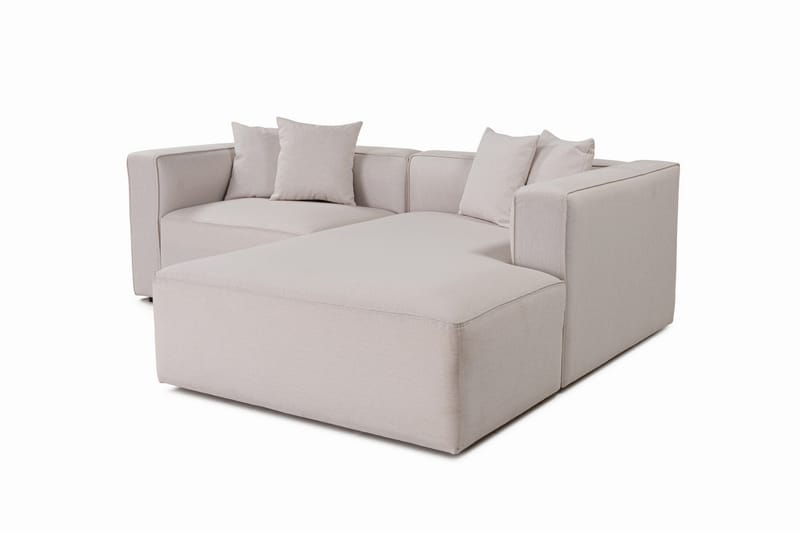 Abbas 4-sits Soffa med Divan - Ecru - Möbler - Soffa - Divansoffor & schäslongsoffa