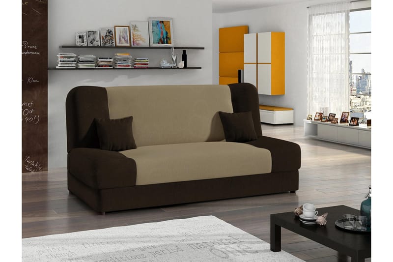 Abron Soffa 3-sits - Brun/Beige - Möbler - Soffa - 3 sits soffa