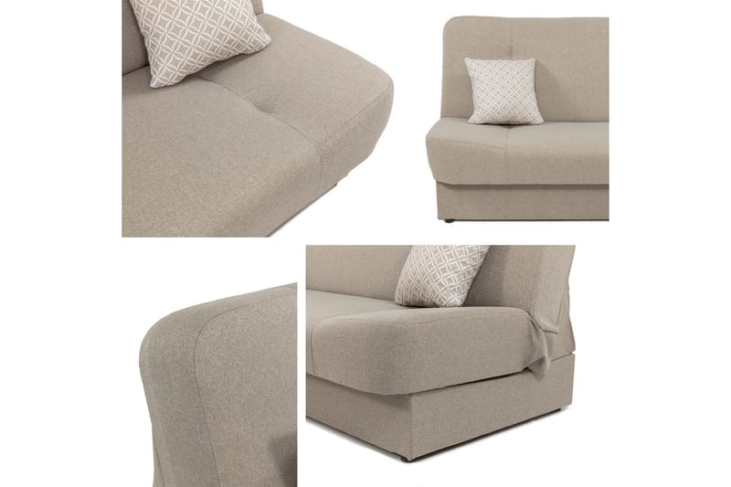 Abron Soffa 3-sits - Brun/Beige/Grön - Möbler - Soffa - 3 sits soffa