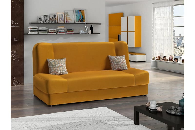 Abron Soffa 3-sits - Orange/Flerfärgad - Möbler - Soffa - 3 sits soffa