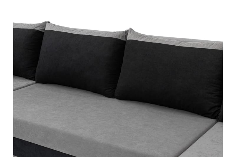 Alvared Soffa Dubbeldivan 4-sits - Ljusgrå/Grå - Möbler - Soffa - U-soffa