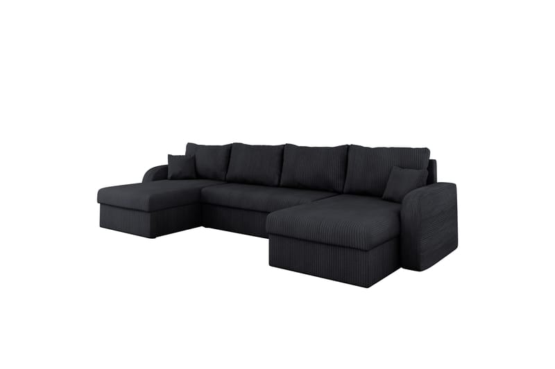 Alvared Soffa Dubbeldivan 4-sits - Svart - Möbler - Soffa - U-soffa