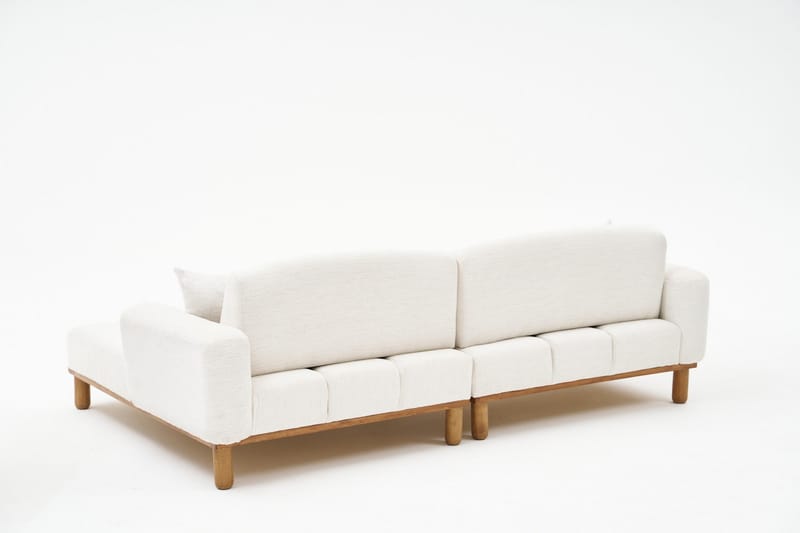 Arman 4-sits Soffa med Divan - Creme - Möbler - Soffa - Divansoffor & schäslongsoffa