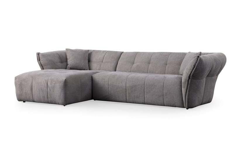 Azzo 4-sits Soffa med Divan - Ljusgrå - Möbler - Soffa - Divansoffor & schäslongsoffa