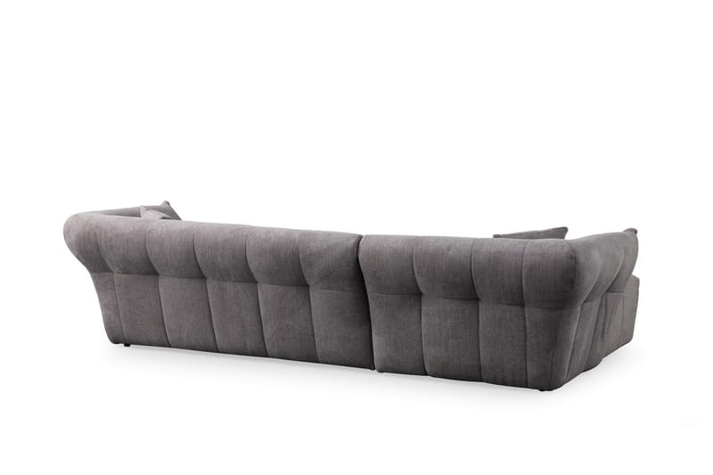 Azzo 4-sits Soffa med Divan - Ljusgrå - Möbler - Soffa - Divansoffor & schäslongsoffa