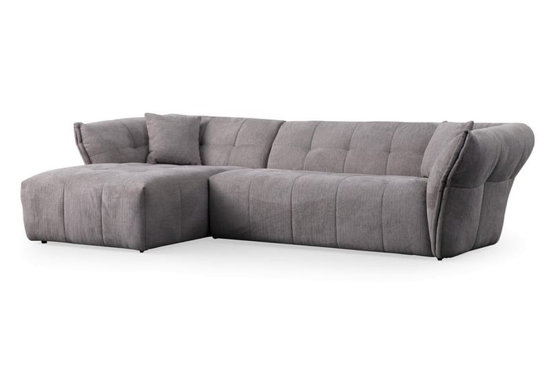 Azzo 4-sits Soffa med Divan - Ljusgrå - Möbler - Soffa - Divansoffor & schäslongsoffa