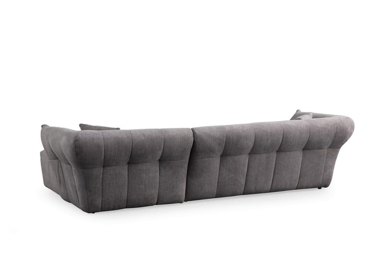 Azzo 4-sits Soffa med Divan - Ljusgrå - Möbler - Soffa - Divansoffor & schäslongsoffa