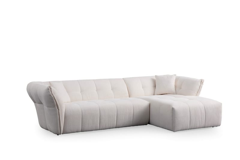 Azzo 4-sits Soffa med Divan - Vit - Möbler - Soffa - Divansoffor & schäslongsoffa