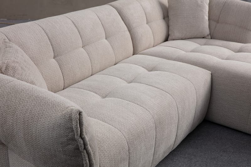 Azzo 4-sits Soffa med Divan - Vit - Möbler - Soffa - Divansoffor & schäslongsoffa