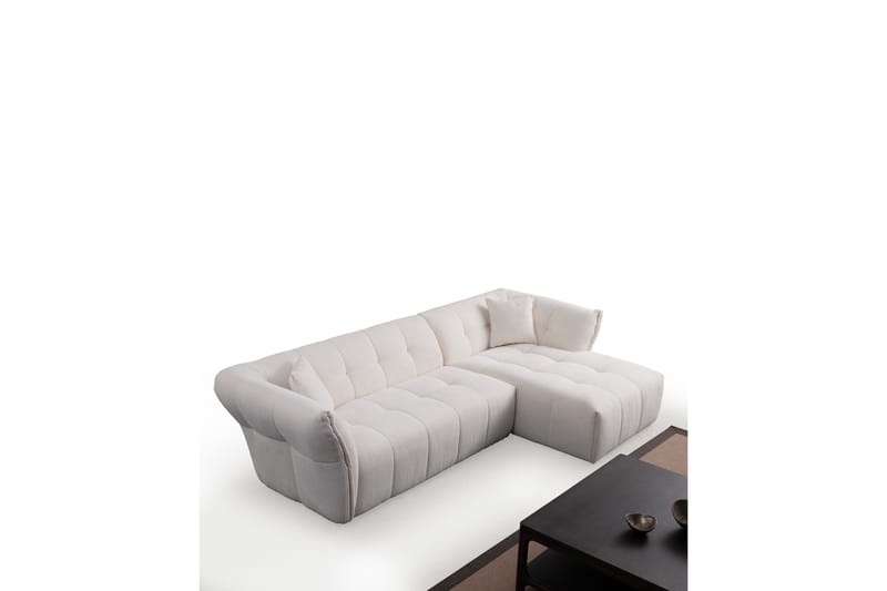 Azzo 4-sits Soffa med Divan - Vit - Möbler - Soffa - Divansoffor & schäslongsoffa