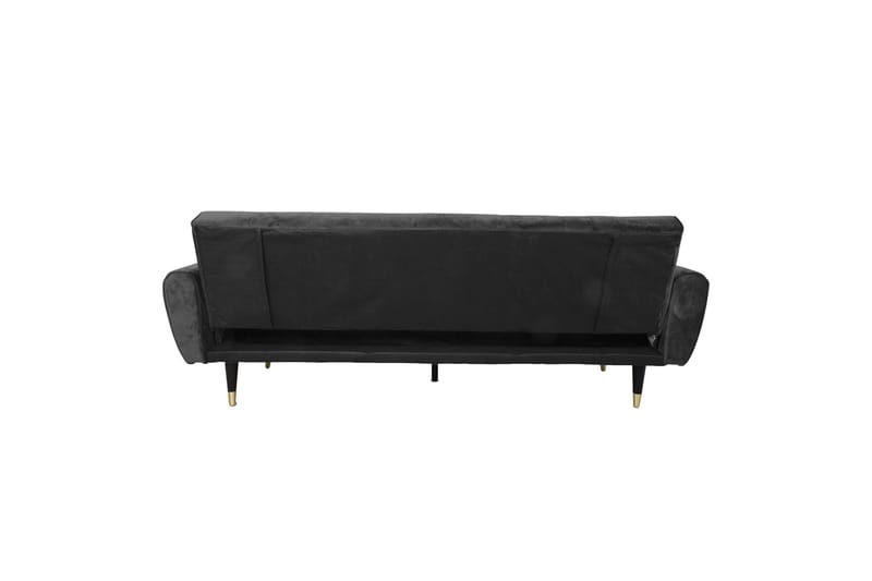 Falun Bäddsoffa 214x83 cm Grå Sammet - Möbler - Soffa - Bäddsoffa - Bäddsoffa 3 sits