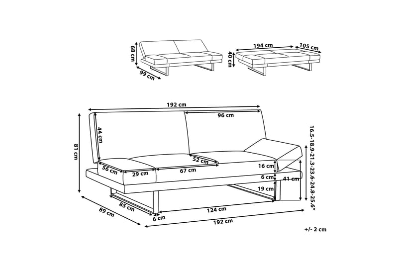 Ramsholt Bäddsoffa - Grå - Bäddsoffa - Bäddsoffa 4 sits