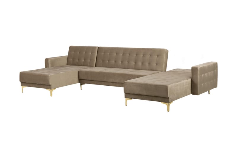 Aberdeen Divansoffa med Fotpall - Beige - Möbler - Soffa - Bäddsoffa