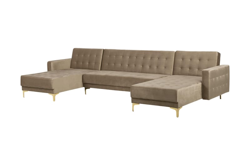 Aberdeen Divansoffa med Fotpall - Beige - Möbler - Soffa - Bäddsoffa