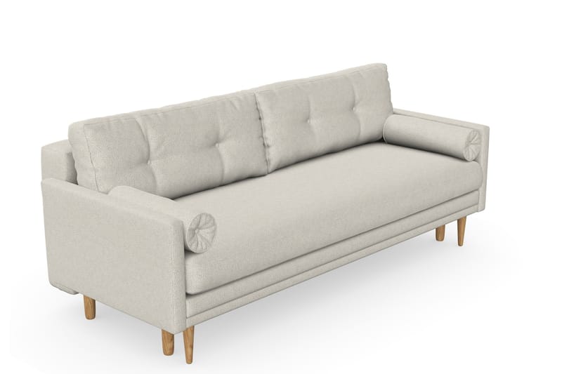 Amyssa Bäddsoffa med Förvaring 3-sits - Beige/Grå - Bäddsoffa - Bäddsoffa 3 sits