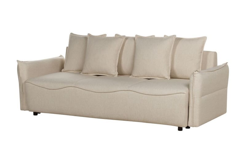 Balendin Bäddsoffa 3-sits - Beige/Svart - Möbler - Soffa - Bäddsoffa