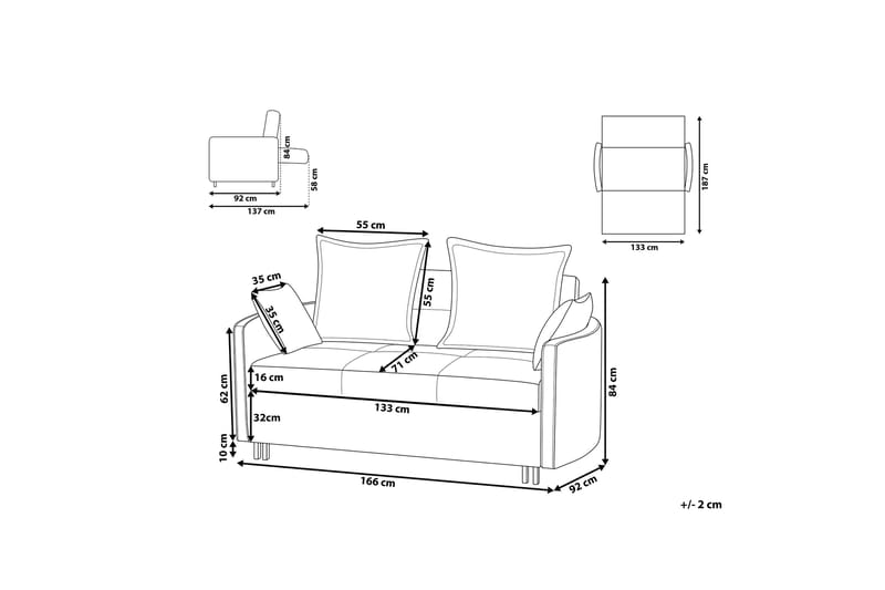 Brinkburn Bäddsoffa - Beige - Möbler - Soffa - Bäddsoffa