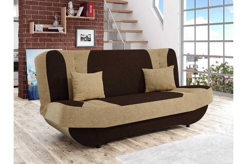 Burralla Bäddsoffa 2-sits - Beige/Brun - Möbler - Soffa - Bäddsoffa