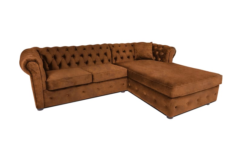 Chesterfield Kristin Bäddsoffa m. Divan - Vintage cognac - Bäddsoffa - Bäddsoffa divan