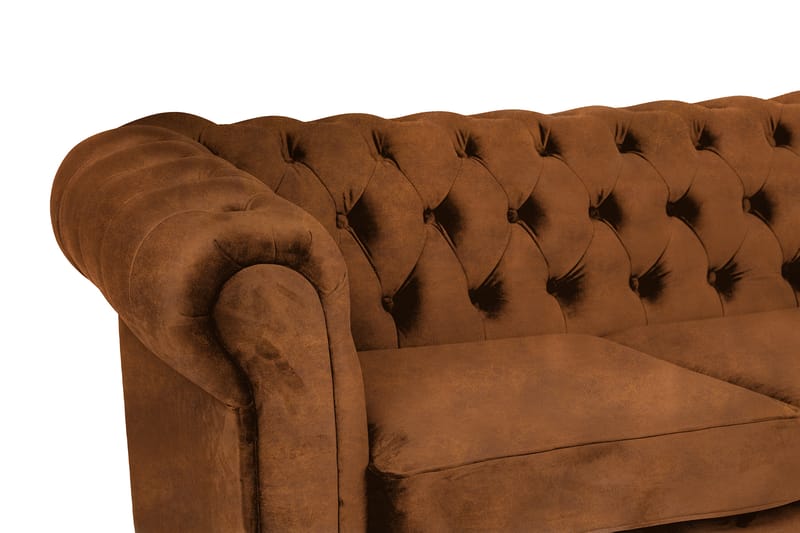 Chesterfield Kristin Bäddsoffa m. Divan - Vintage cognac - Bäddsoffa - Bäddsoffa divan