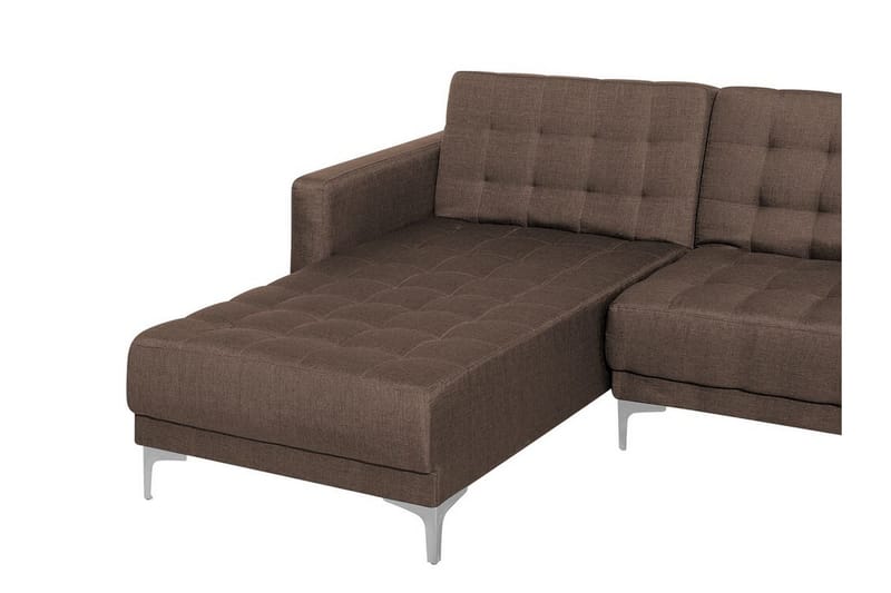 Divansoffa 5-sits med sovfunktion brun ABERDEEN - Brun - Möbler - Soffa - Bäddsoffa