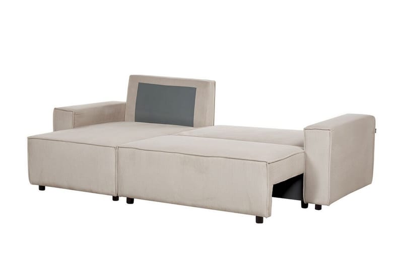 Dyshawn Hörnbäddsoffa 2-sits - Beige/Svart - Möbler - Soffa - Bäddsoffa