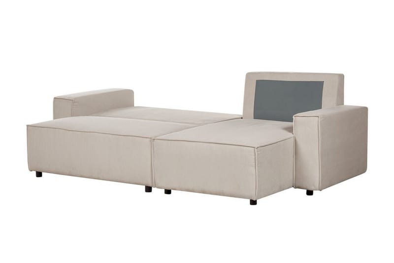 Dyshawn Hörnbäddsoffa 2-sits - Beige/Svart - Möbler - Soffa - Bäddsoffa