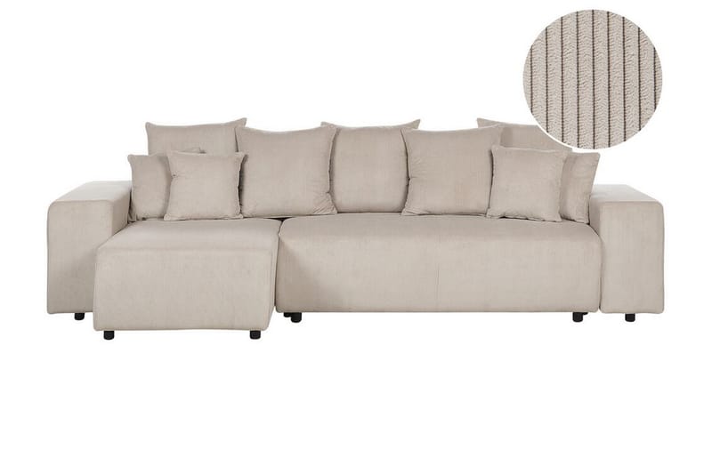 Dysis Hörnbäddsoffa 3-sits - Taupe/Svart - Möbler - Soffa - Bäddsoffa