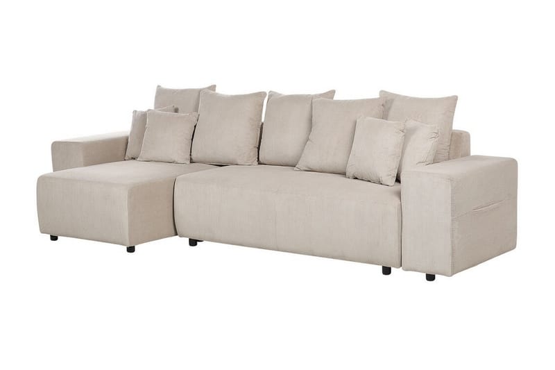 Dysis Hörnbäddsoffa 3-sits - Taupe/Svart - Möbler - Soffa - Bäddsoffa