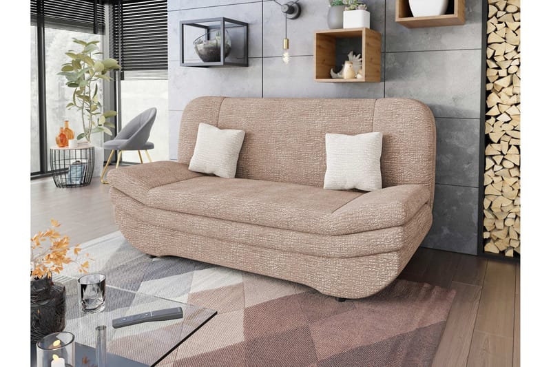 Figurelle Bäddsoffa 2-sits - Rosa/Beige - Möbler - Soffa - Bäddsoffa