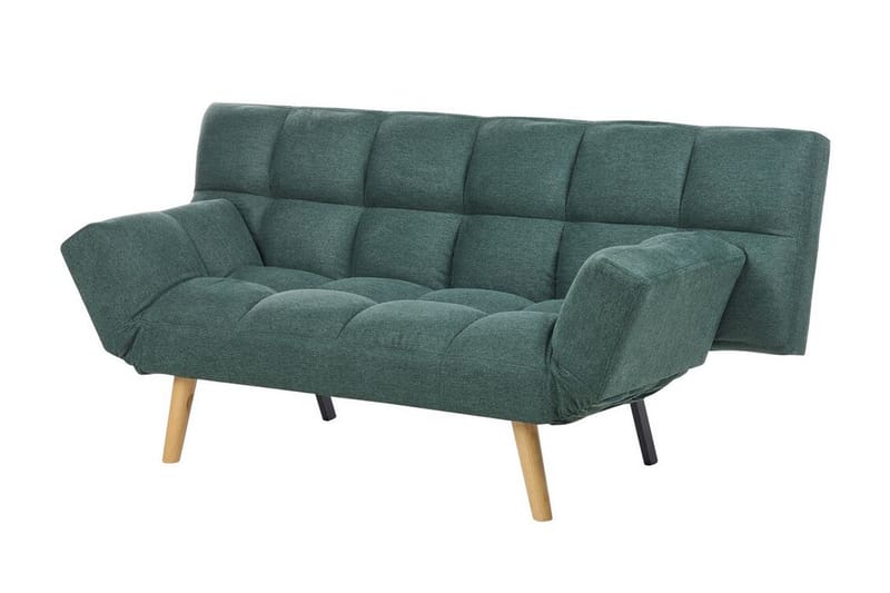 Fiora Bäddsoffa 3-sits - Grön/Ljust trä - Möbler - Soffa - Bäddsoffa