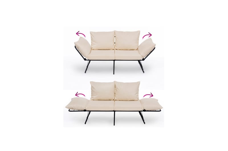 Giancarlo Bäddsoffa 2-sits - Cream - Möbler - Soffa - Bäddsoffa