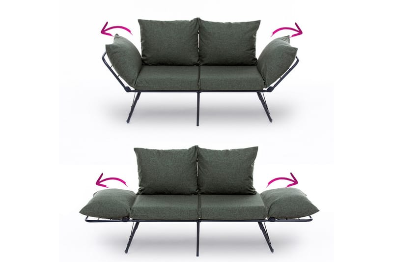 Giancarlo Bäddsoffa 2-sits - Grön - Möbler - Soffa - Bäddsoffa