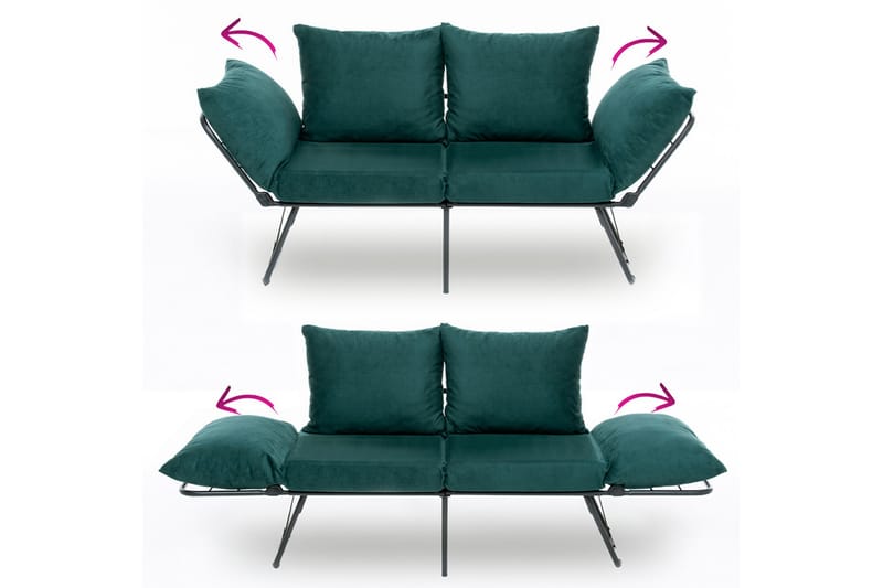 Giancarlo Bäddsoffa 2-sits - Grön - Möbler - Soffa - Bäddsoffa