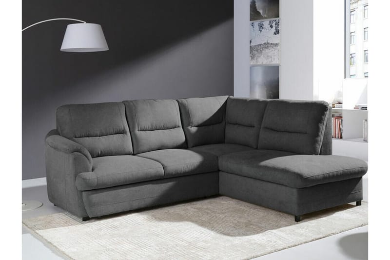 Graystone 3-sits Hörnbäddsoffa - Mörkgrå - Bäddsoffa - Hörnbäddsoffa