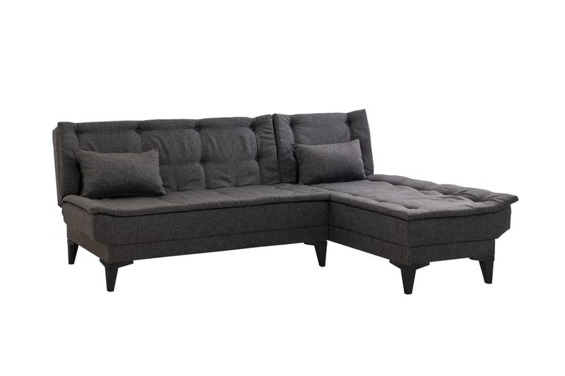 Hunterville Bäddsoffa m. Divan 4-sits - Antracit - Bäddsoffa - Bäddsoffa divan