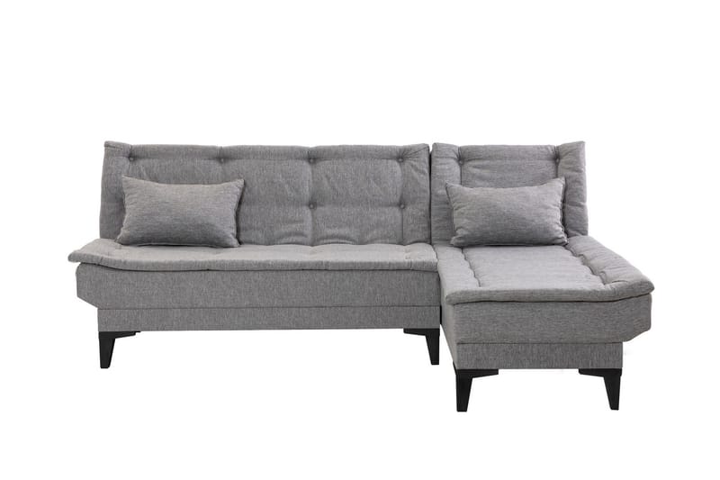 Hunterville Bäddsoffa m. Divan 4-sits - Grå - Bäddsoffa - Bäddsoffa divan