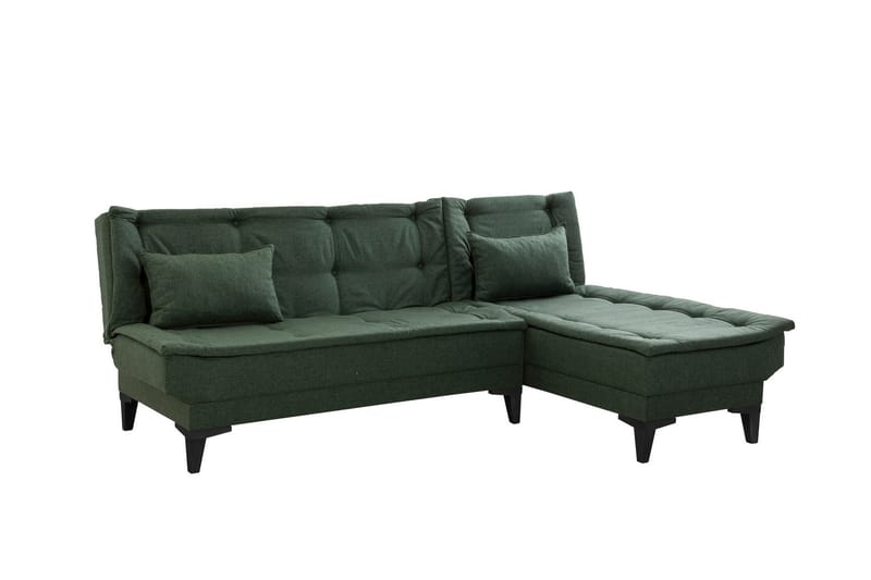 Hunterville Bäddsoffa m. Divan 4-sits - Grön - Bäddsoffa - Bäddsoffa divan