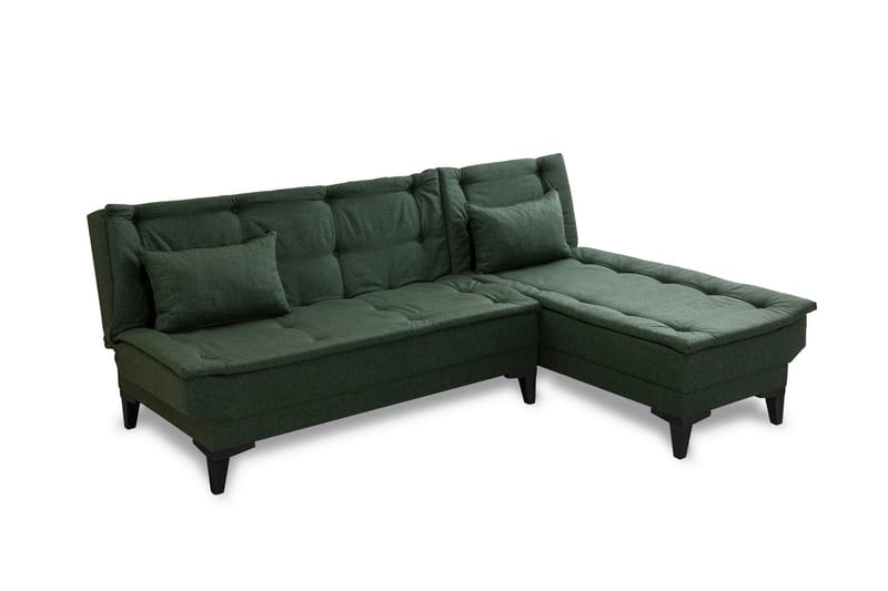 Hunterville Bäddsoffa m. Divan 4-sits - Grön - Bäddsoffa - Bäddsoffa divan