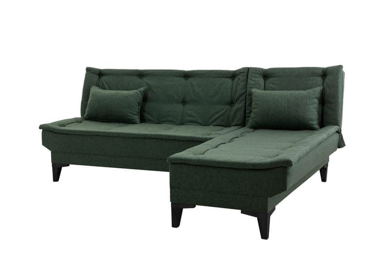 Hunterville Bäddsoffa m. Divan 4-sits - Grön - Bäddsoffa - Bäddsoffa divan